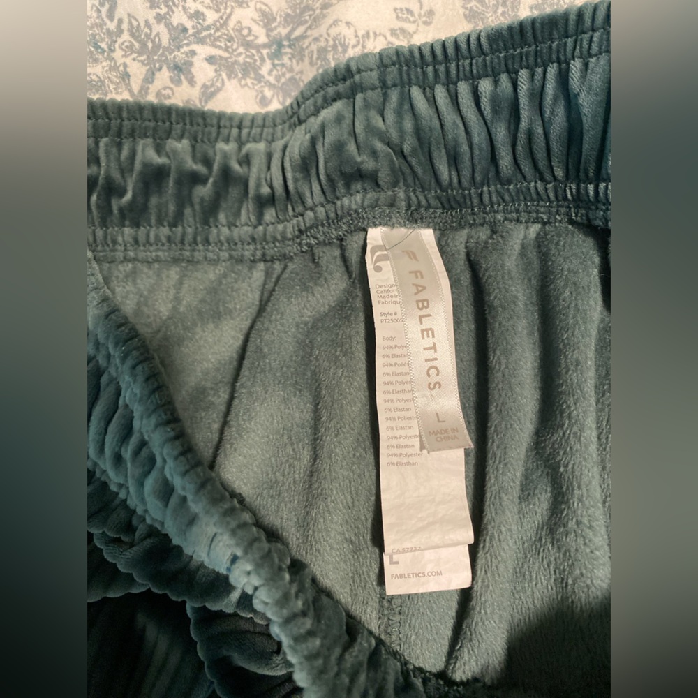 Fabletics Dark Green Velour Jacket - image 4